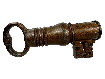 St. Louis Key - Cast Iron Mechanical Bank. Unknown Maker - American 1905. 5 1/2" Long x 2 1/4" 