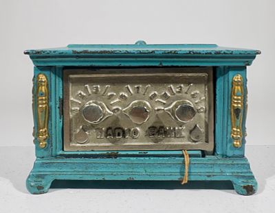Radio Bank Three Dials - Small Version - Retains the Original Operating Tag. Kenton Hardware - 