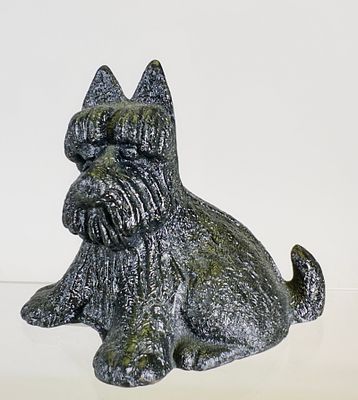 Fala Dog - Cast Iron Still Bank. American 1930's. 3 1/8" Tall x 3 3/8" Wide. Tom Kellogg 
