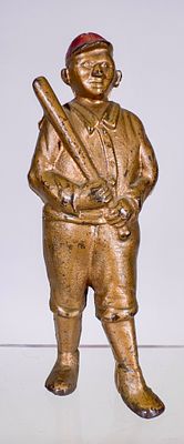 Baseball Player Bank. A.C. Williams Co. - Ravenna, OH. 1915 - 6" T - Tom Kellogg Collection 