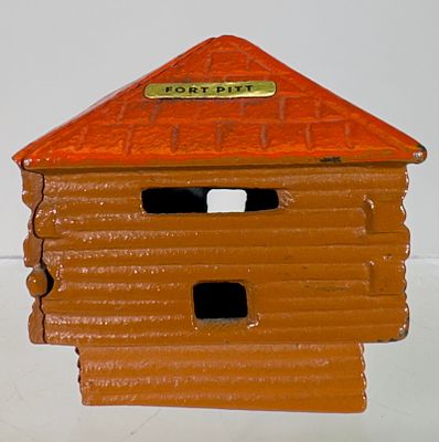 Mount Fort Hope Bank - Cast Iron. American 1930's - 3" T - Tom Kellogg Collection Condition: Pristine