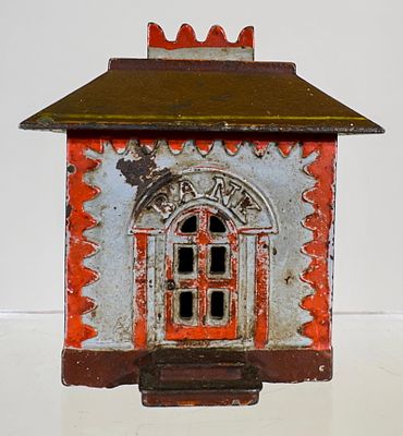 Crown Bank Medium. J &amp; E Stevens Co. - Cromwell, CT. 1880 - 3 3/4" T - Tom Kellogg 