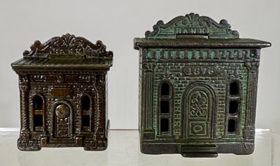 1876 Banks - Large and Small. H.L. Judd Company - Wallingford, CT. 1876 - 3 1/2"T - Tom Kellogg 