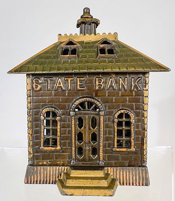 State Bank Locked Door - Second Largest. Kenton Hardware - Kenton, OH. 1900 - 6 3/4"T - Tom 