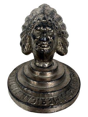 United-American Metals Advertising Paperweight - Silvered Lead. Chicago, IL - Circa 1940's. 2 