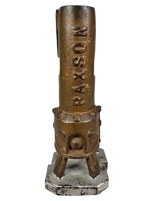 Paxson Stove Shaped - Advertising Paperweight. American - Circa 1930's. 4 1/4" Tall x 1 5/8" 