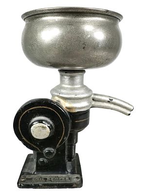 Cream Separator Paperweight - Cast Iron & Tin. German - Circa 1910's. 4 1/4" Tall x 3" Deep. The 