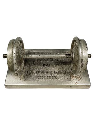 Knoxville Car Wheel Co. - Advertising Paperweight. Made by Williamson Art Metal Works. 