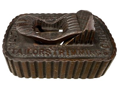 Alburger Stoer & Co. - Tailors & Trimmings - Advertising Paperweight. Made of Cast Iron. 