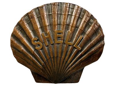Roxana / Shell Petroleum Corp. - Advertising Paperweight - Brass. American - Circa 1950's. 3 