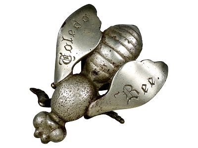 Toledo Bee Fly Desk Ornament - Very Scarce. American - 1895 - 5 1/8" Long. Condition: Very Fine. 