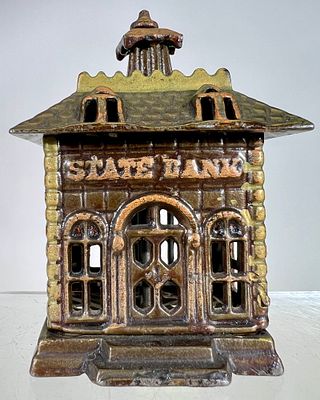 State Bank. Kenton Hardware - Kenton, OH. 1899 - 4 1/4"T - Tom Kellogg Collection Condition: 