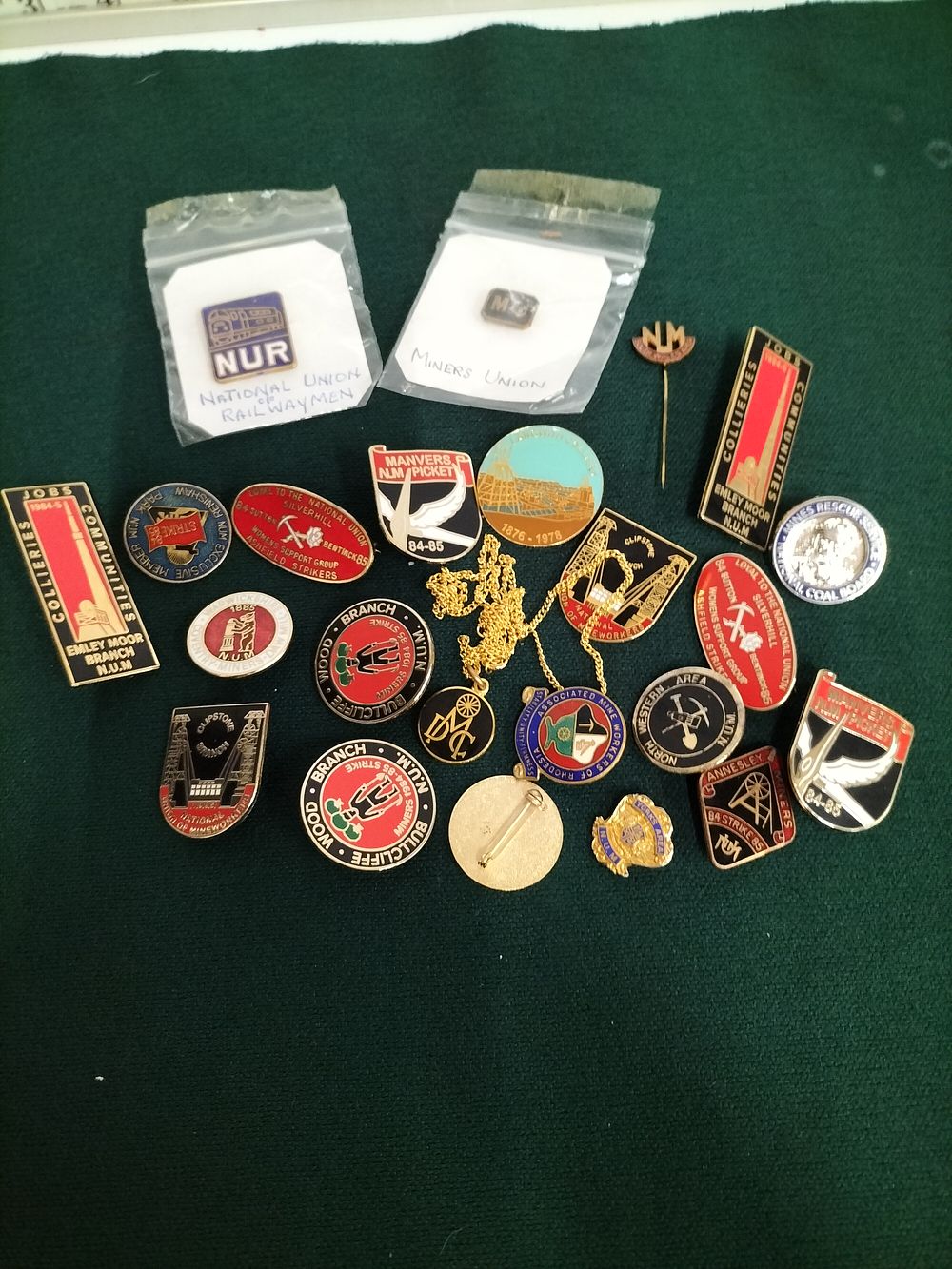 Lot 170 – National Union of Mineworkers and British Trade Union Enamel Badge Collection, circa 1970-1985