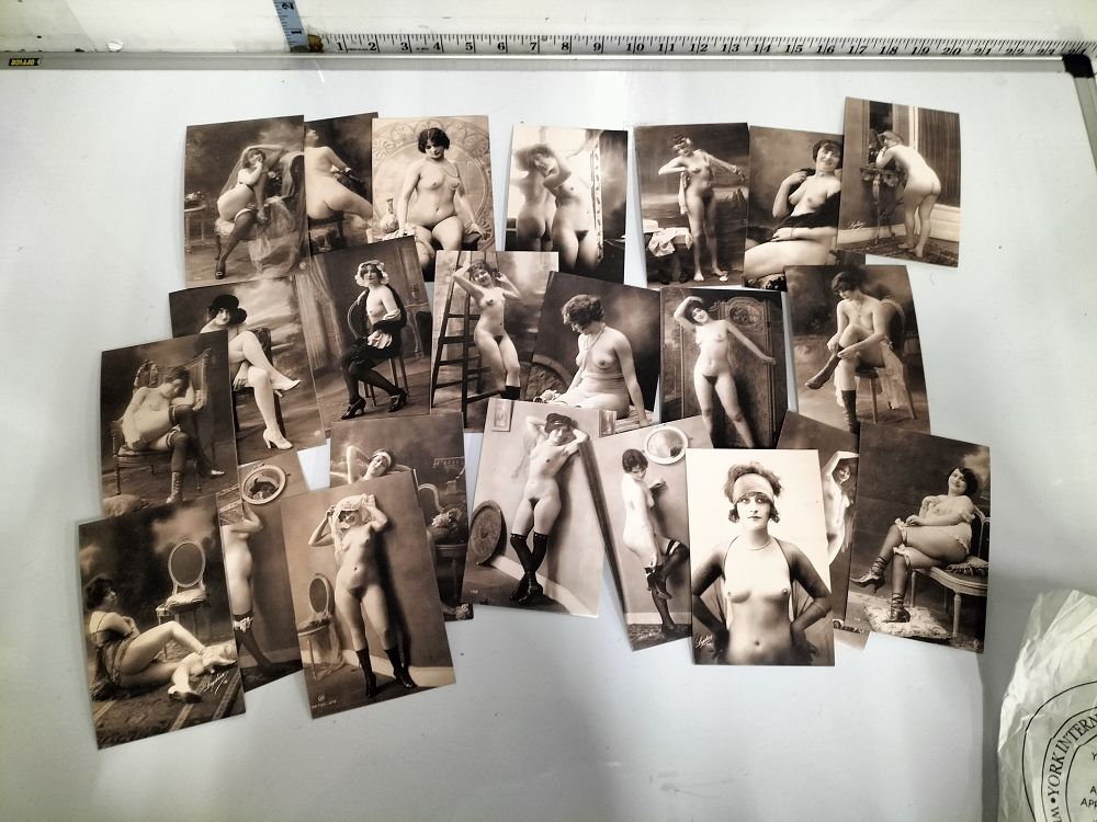 Lot 248 – Collection of 19 Vintage Artistic Nude Real Photo Postcards (RPPCs), Circa 1915–1925