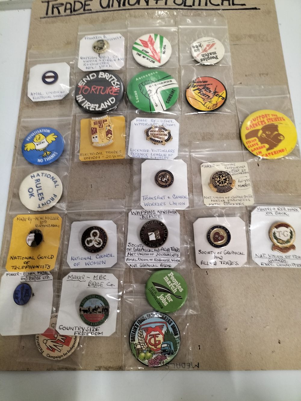 Lot 206 – A Collection of Trade Union and Political Lapel Badges
