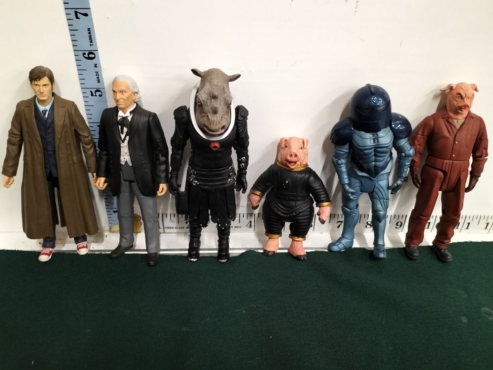 Lot 77 – A Collection of Doctor Who Action Figures including Space Pig