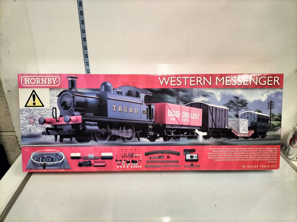 Lot 264 – Hornby railway Western Messenger OO Gauge Model Train set R1142 Boxed
