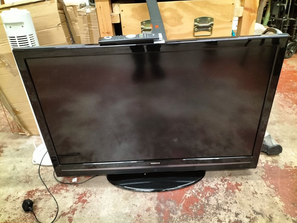 Lot 265 – Hitachi DVBTV 42inch with Remote working in Good Condition