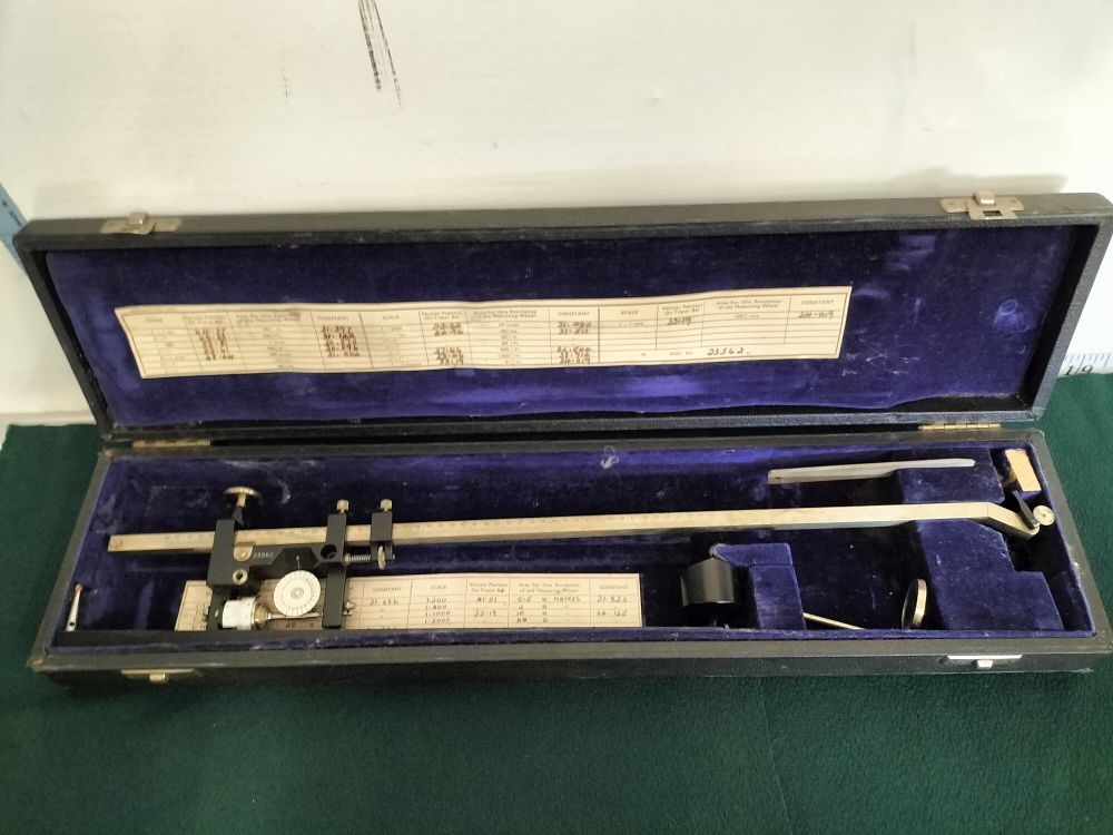 Lot 166 – An Allbrit Polar Planimeter by W.F. Stanley and Co. Ltd. Serial No. 23562