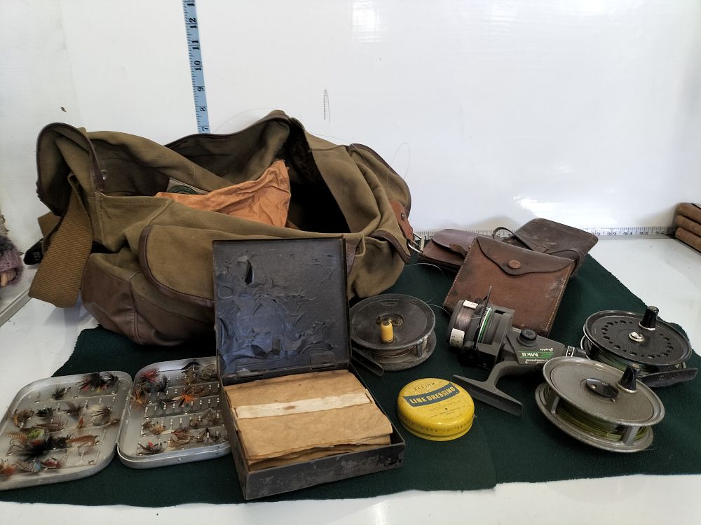 Lot 168 – A Collection of Vintage and Modern Fishing Tackle including Shakespeare and Walker & Son Reels