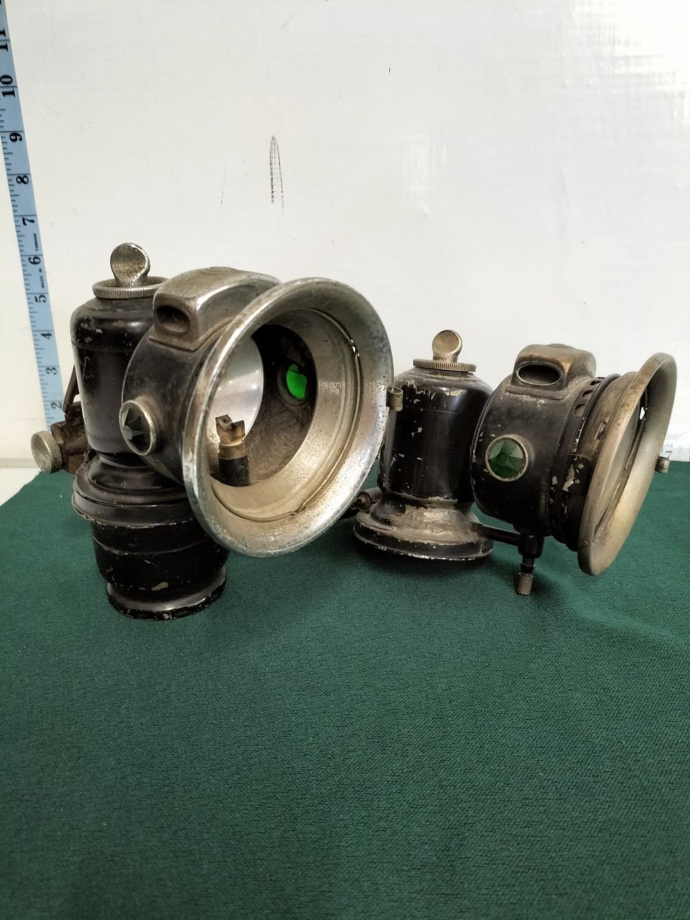 Lot 192 – Two Early 20th Century Carbide Bicycle Lamps including Powell and Hanmer