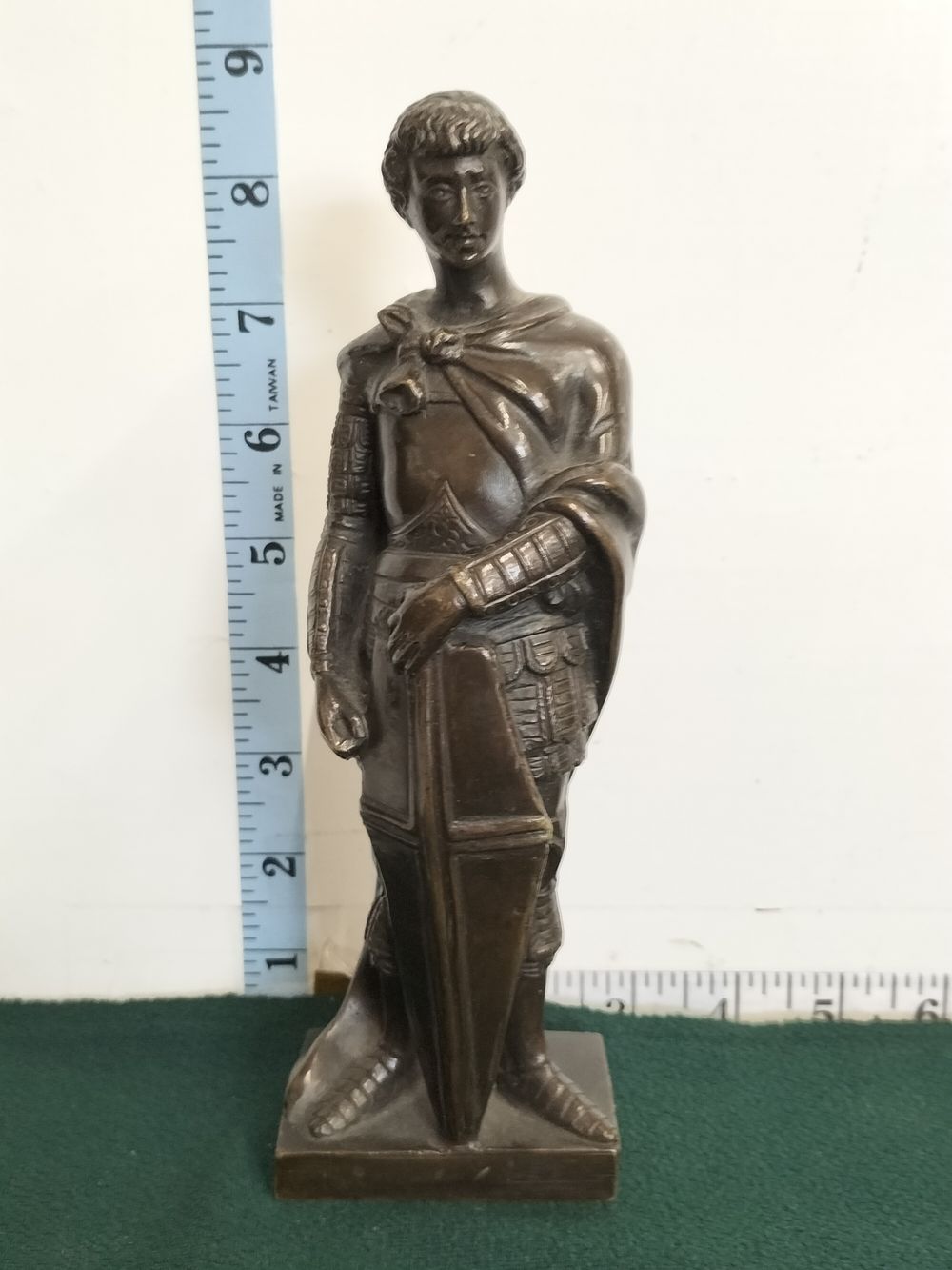Lot 213 – A Patinated Bronze Figure of Saint George After Donatello Attributed to Ferdinand Barbedienne