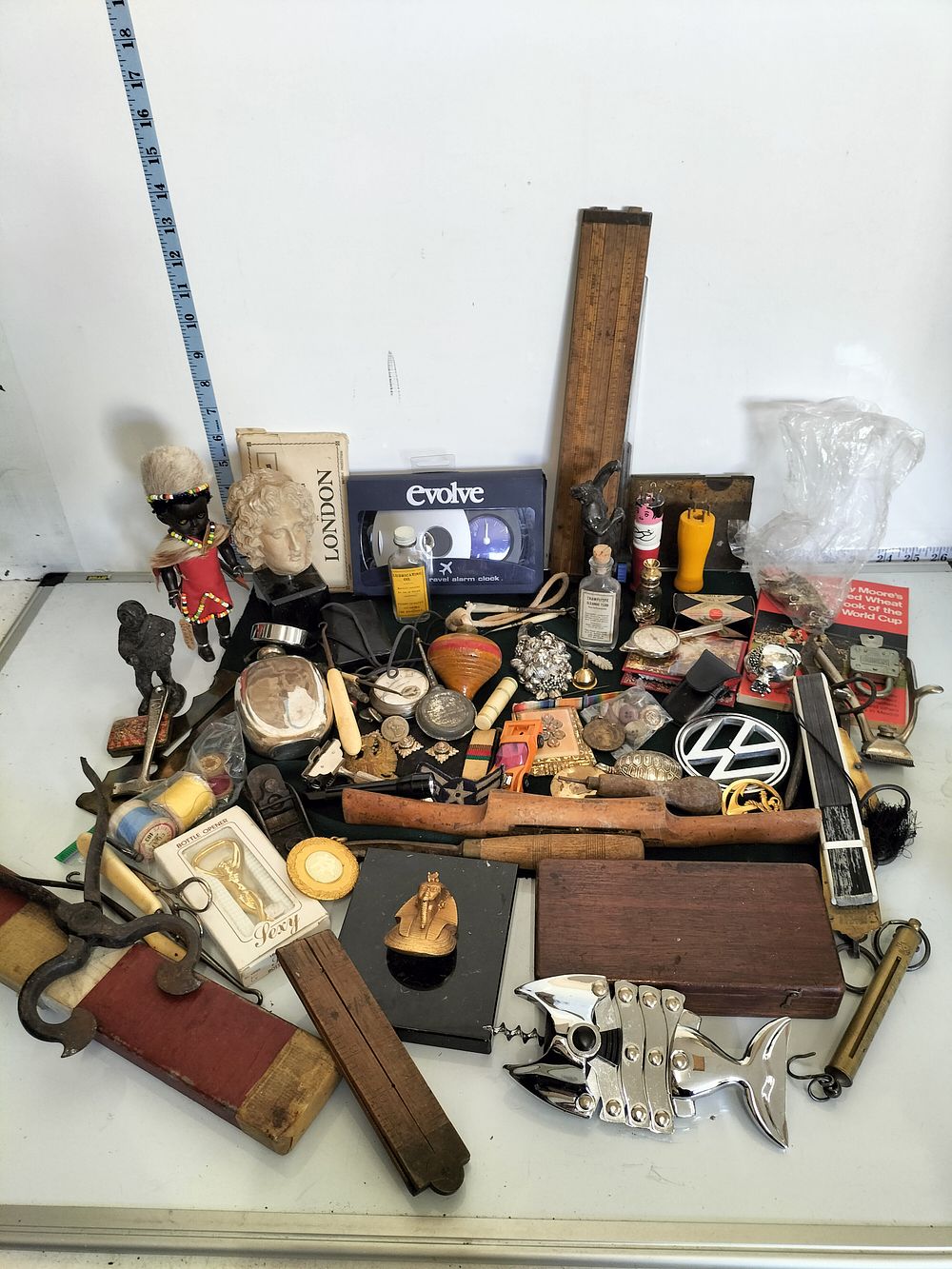 Lot 241 – An Assortment of Vintage and Modern Collectibles, Tools, and Ephemera