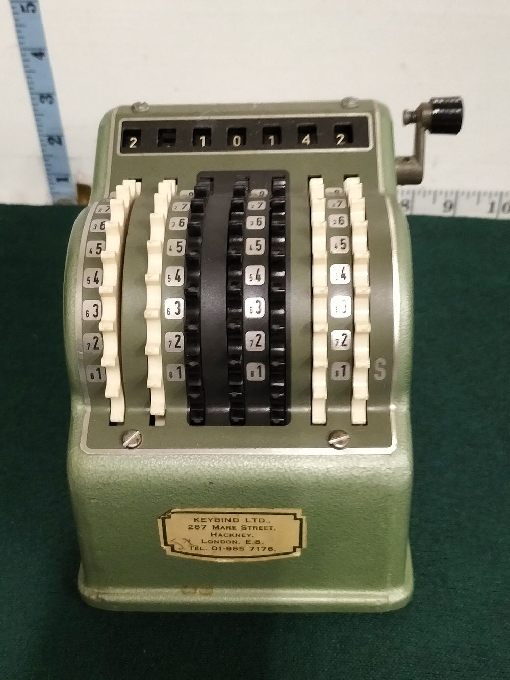 Lot 278 – Vintage Keybind Ltd Mechanical Office Machine with Bowler Products Ltd Label