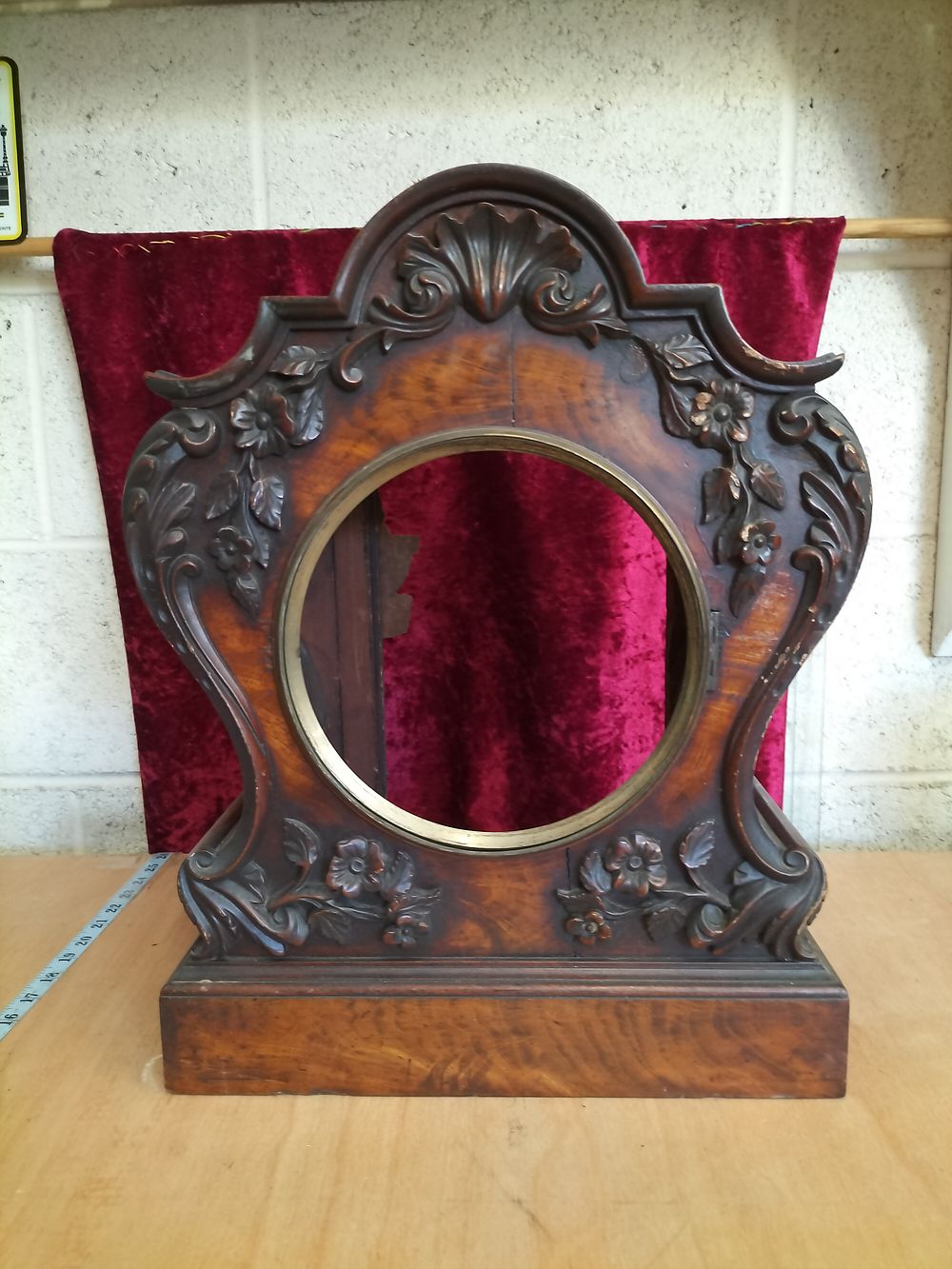 Lot 164 – A Victorian Rococo Revival Carved Wooden Mantel Clock Case