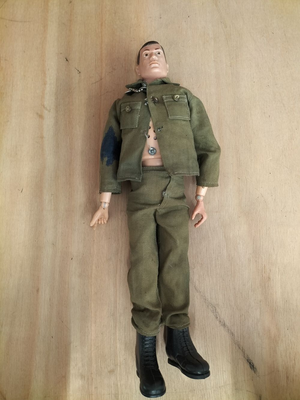 Lot 172 – Palitoy Talking Action Man Figure in Fatigue Uniform