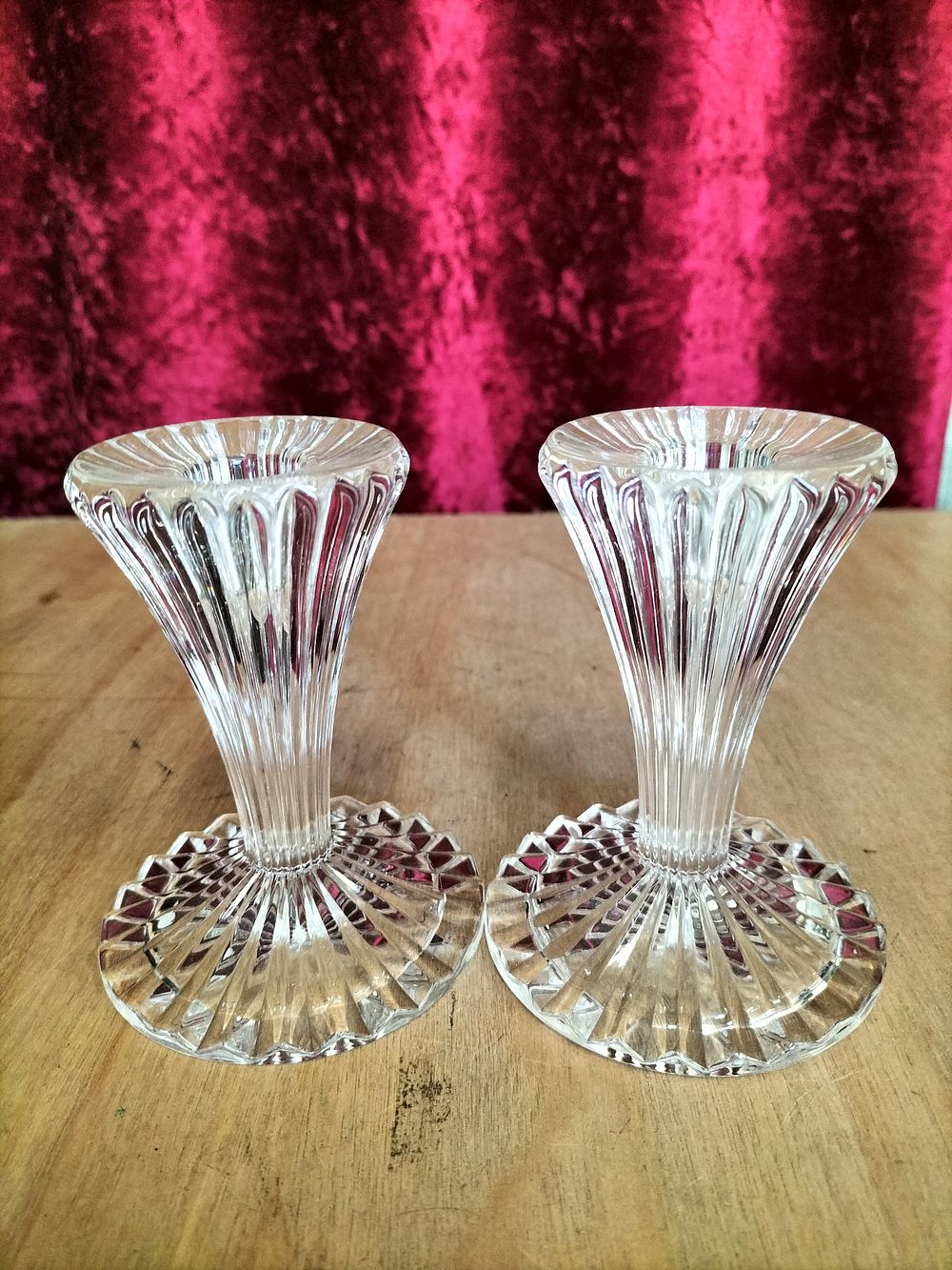 Lot 190 – A Pair of Crystal Candlesticks attributed to Marquis by Waterford