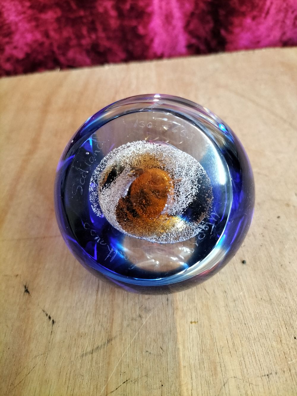 Lot 208 – A Caithness Scotland Moonbeam Limited Edition Glass Paperweight