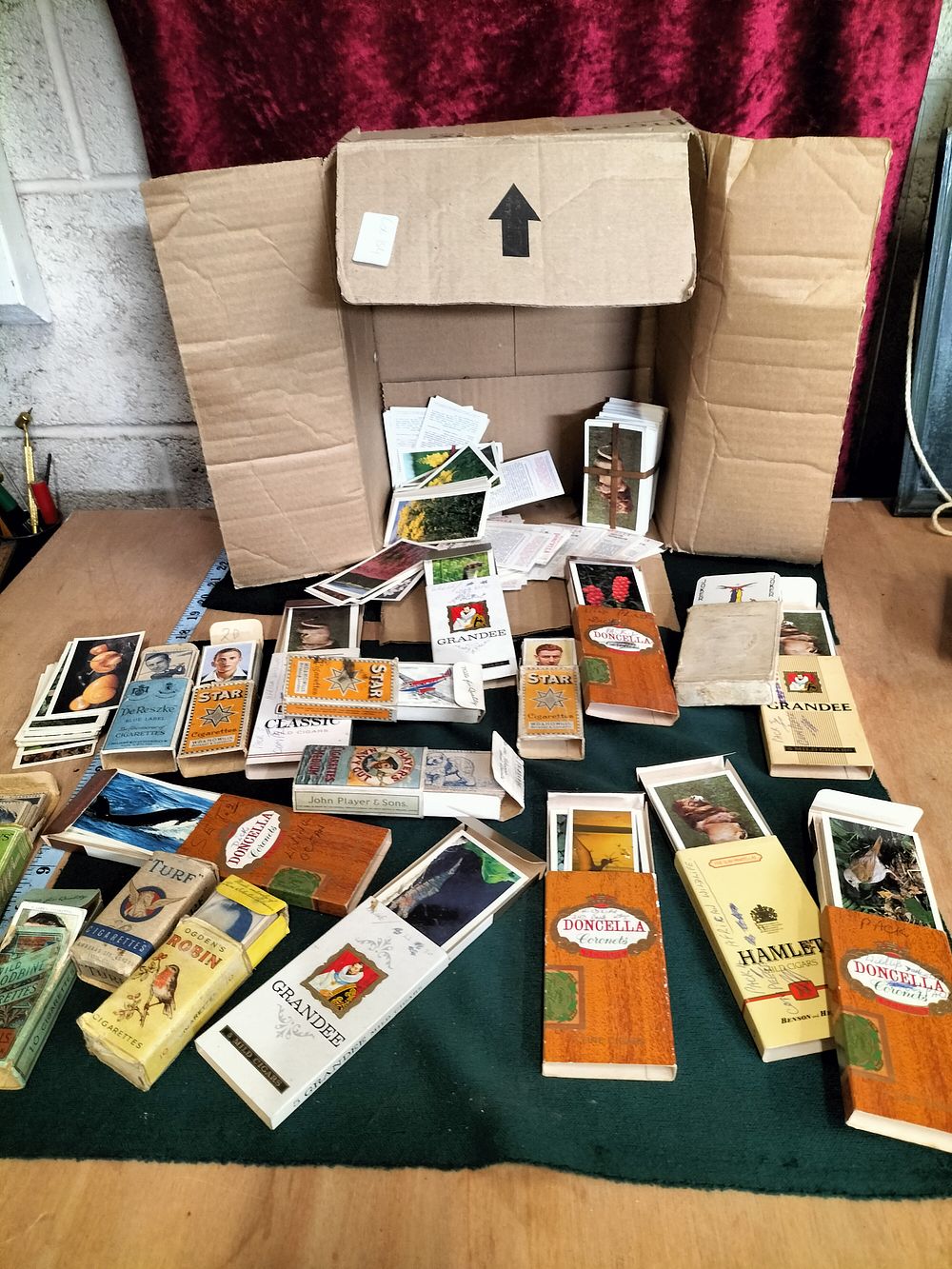 Lot 154 – A Large Collection of Vintage British Tobacco Trade Cards and Original Packaging