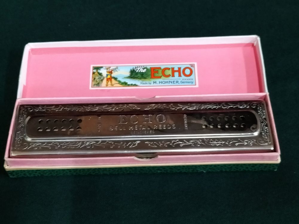 Lot 183 – A Vintage M. Hohner The Echo Tremolo Harmonica with Original Box