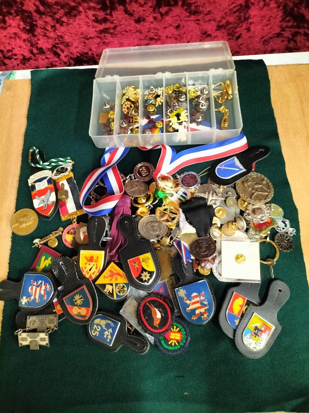 Lot 194 – A Large Collection of European Commemorative Badges Medals and Insignia