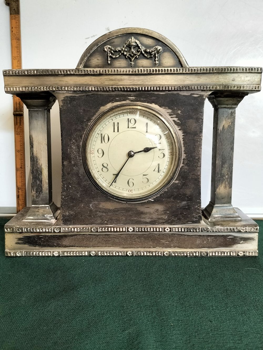 Lot 156 – Early 20th Century Kienzle Neoclassical Style Cast Metal Mantel Clock