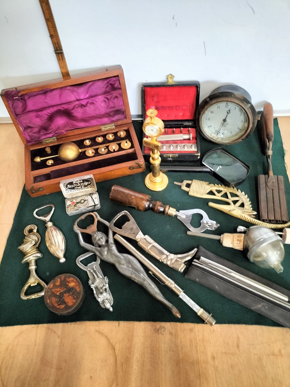 Lot 157 – An Assortment of Antique and Vintage Scientific Instruments, Medical Tools, and Decorative Collectibles
