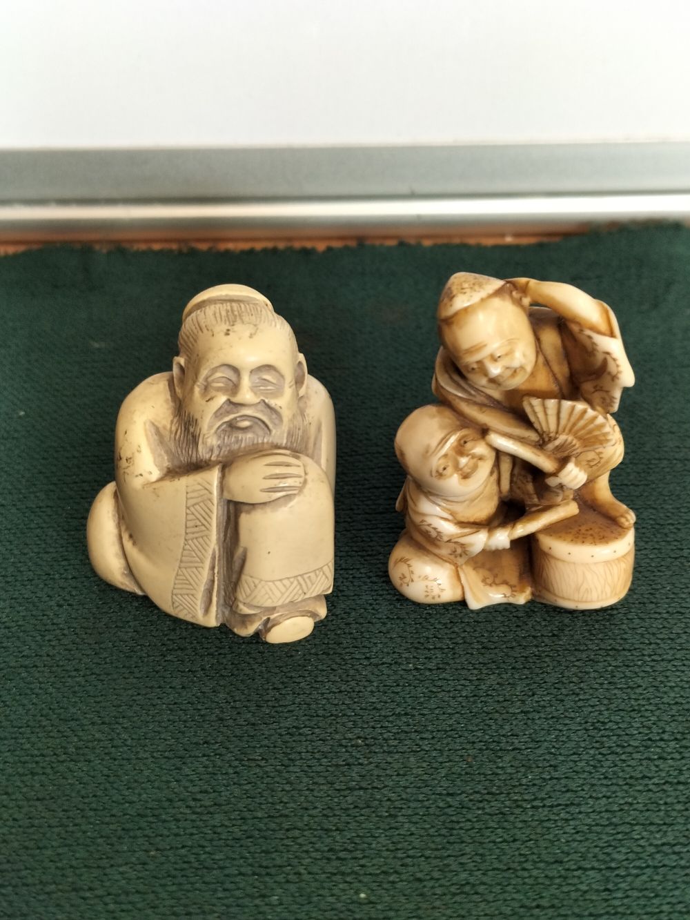 Lot 159 – Two Japanese Carved Netsuke, Meiji Period