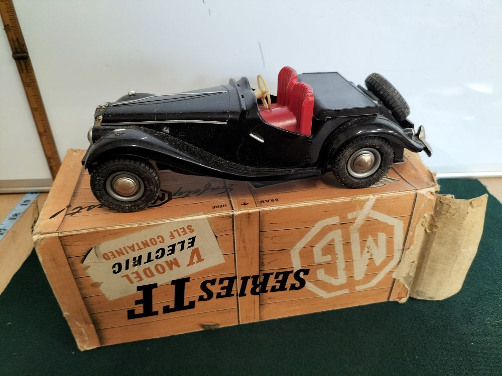 Lot 192 – Victory Models MG Series TF Battery Operated Model Car and Original Box