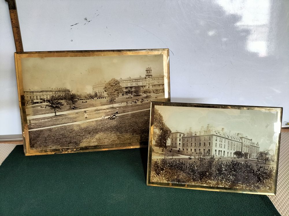 Lot 155 – James Valentine (J.V. & Co.), A Pair of Victorian Silver Gelatin Glass Prints of Harrogate