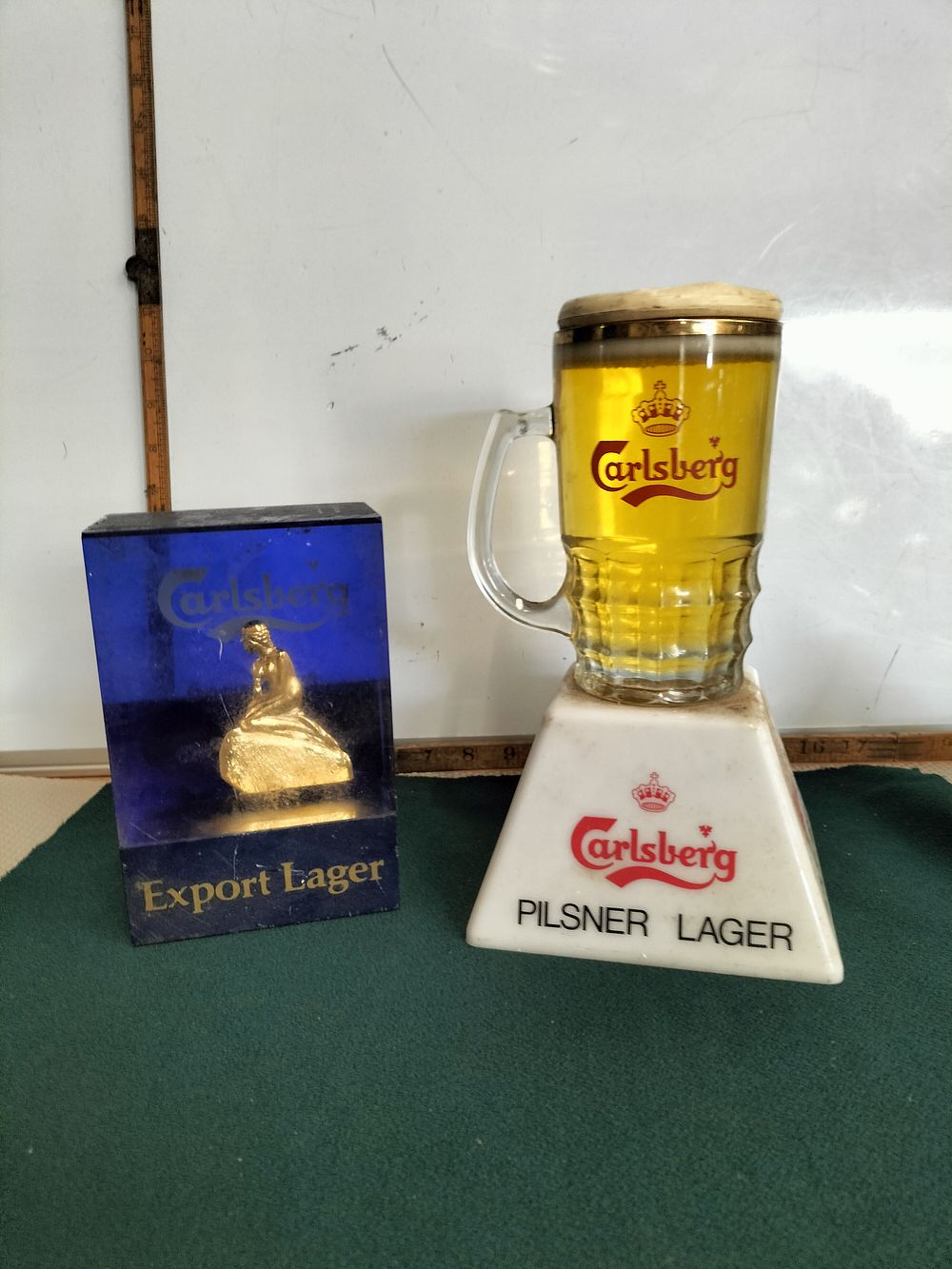 Lot 157 – Two Vintage Carlsberg Brewery Counter-top Advertising Light Displays