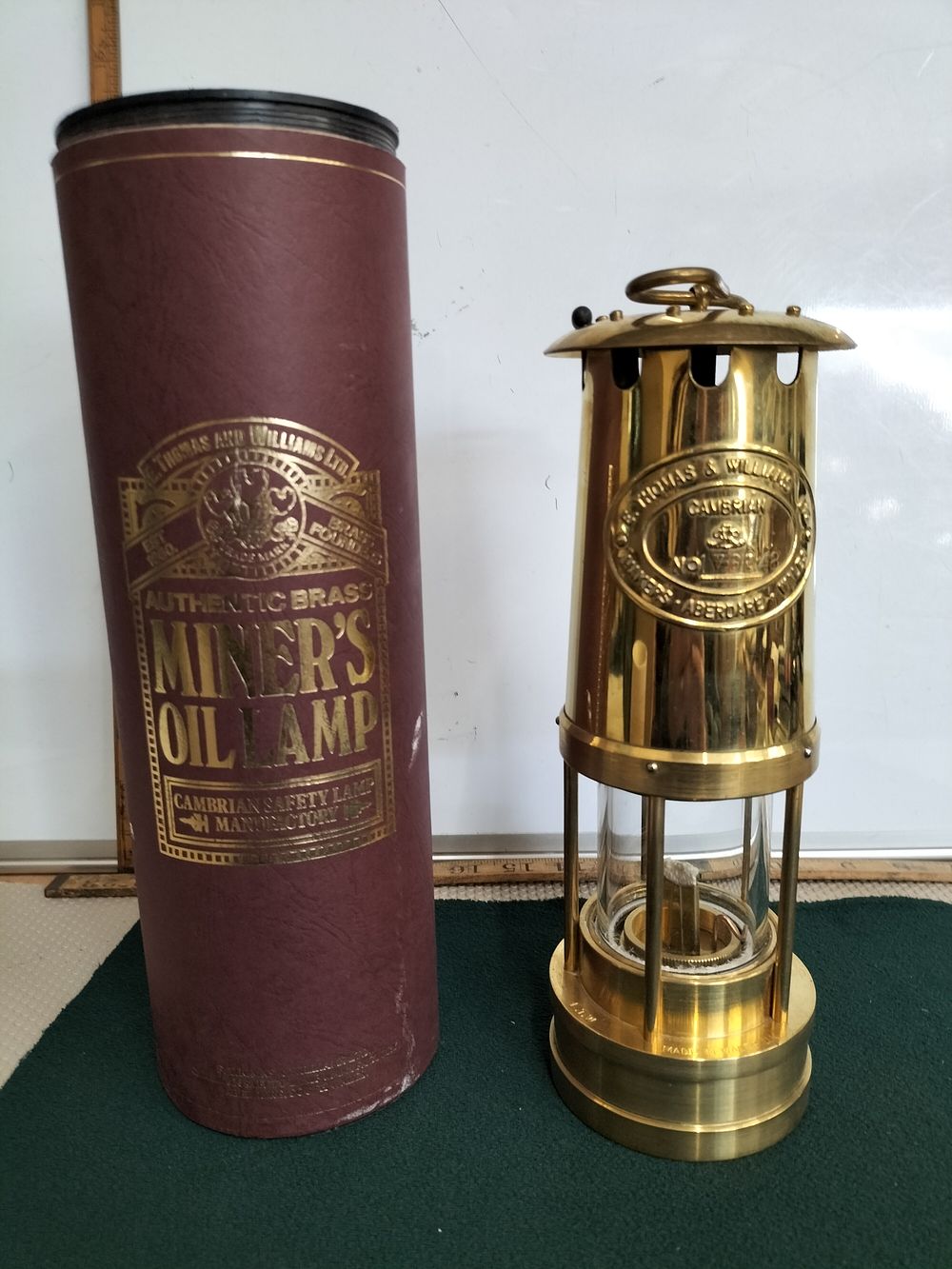 Lot 164 – E. Thomas & Williams Ltd. Cambrian Brass Miner’s Safety Lamp