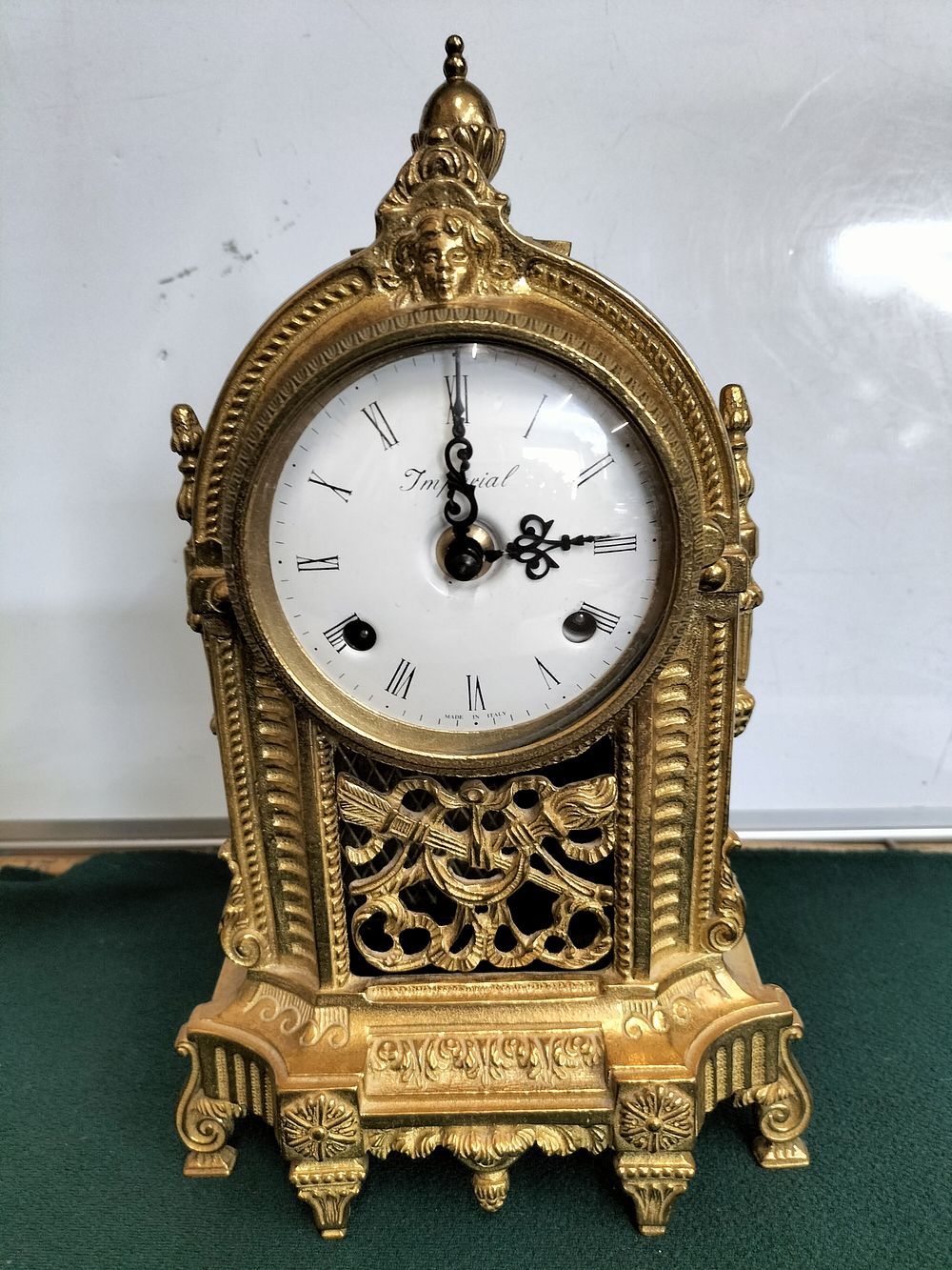 Lot 169 – Imperial Italian Gilt-Metal Mantel Clock with Franz Hermle Movement