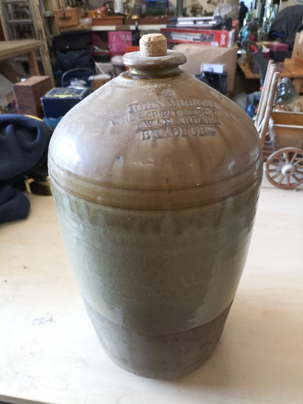 Lot 190 – John Murray Wine and Spirit Merchant Two Gallon Advertising Flagon