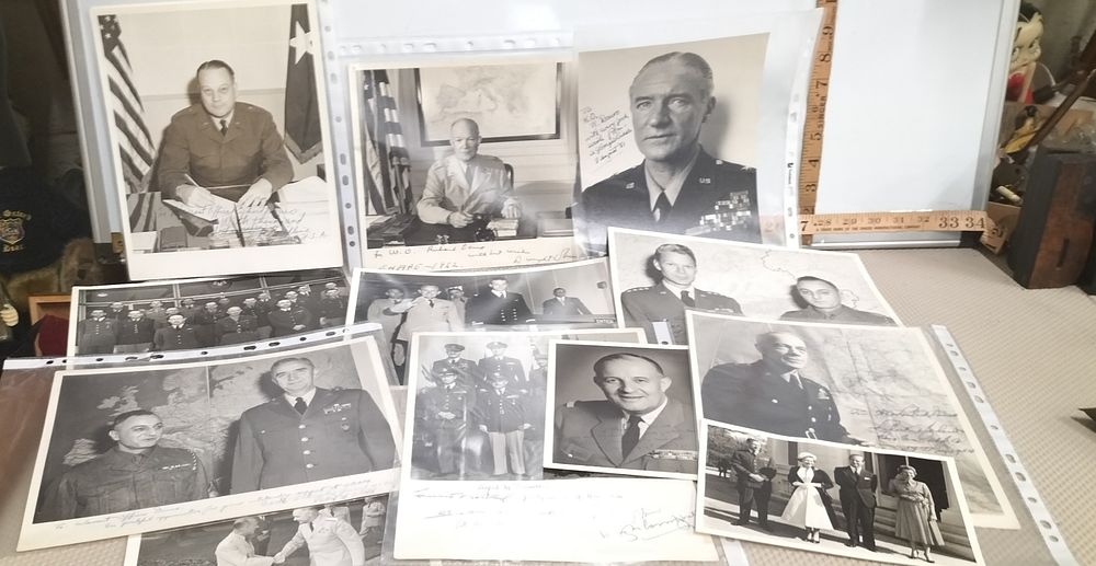 Lot 162 – A Collection of Autographed Photographs and Correspondence Relating to Warrant Officer Richard Douro at SHAPE and The Yorkshire Post