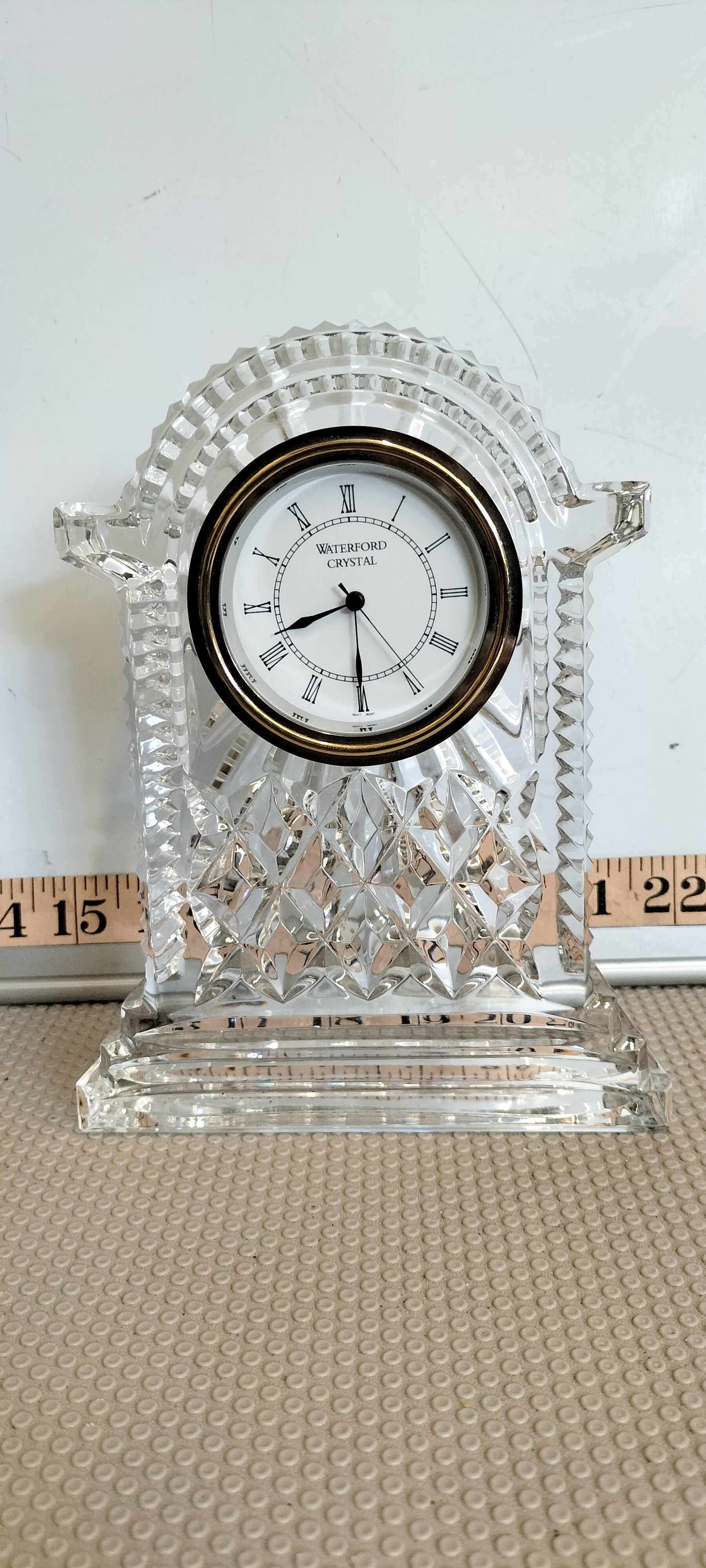 A Waterford Crystal Lismore Large Carriage Clock