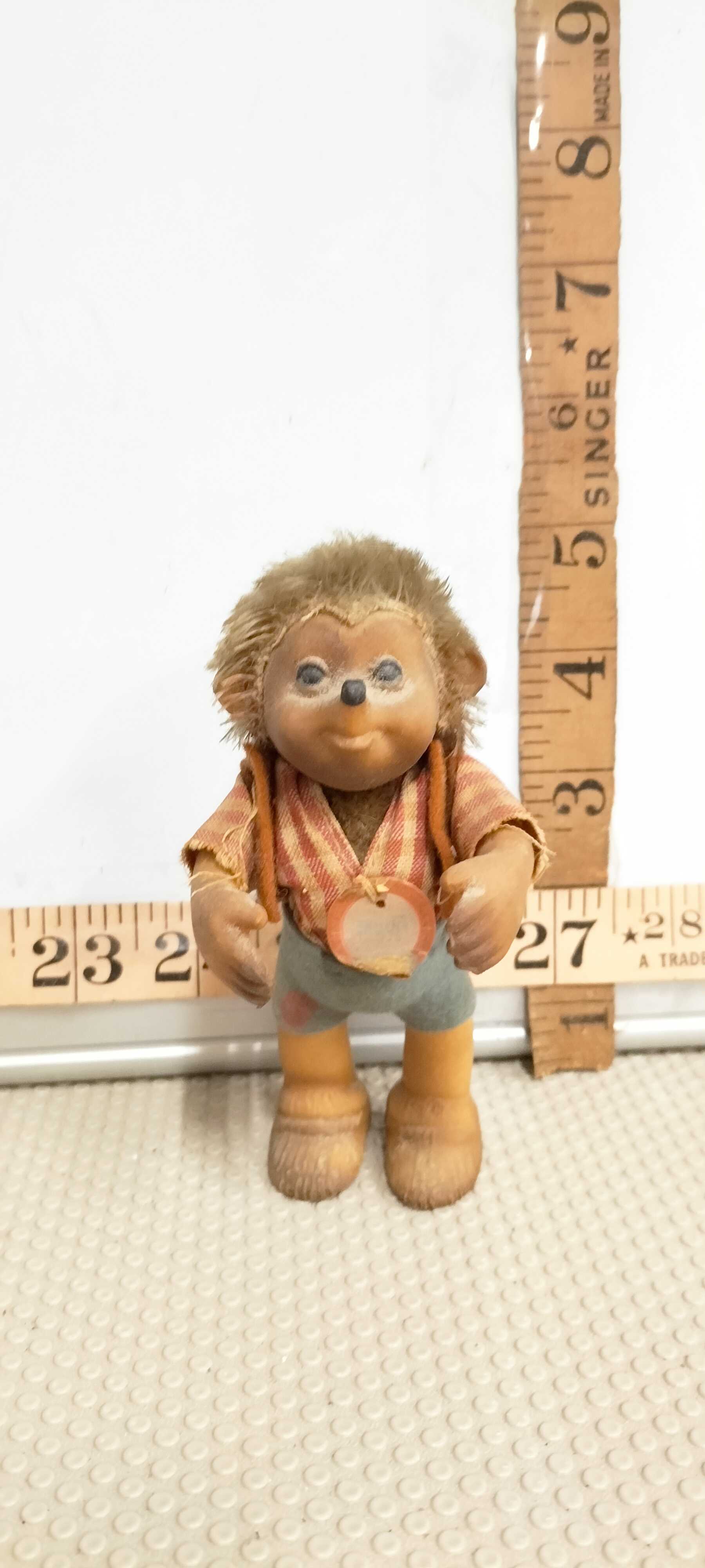 A Vintage Hedgehog Character Doll Attributed to Steiff Macki