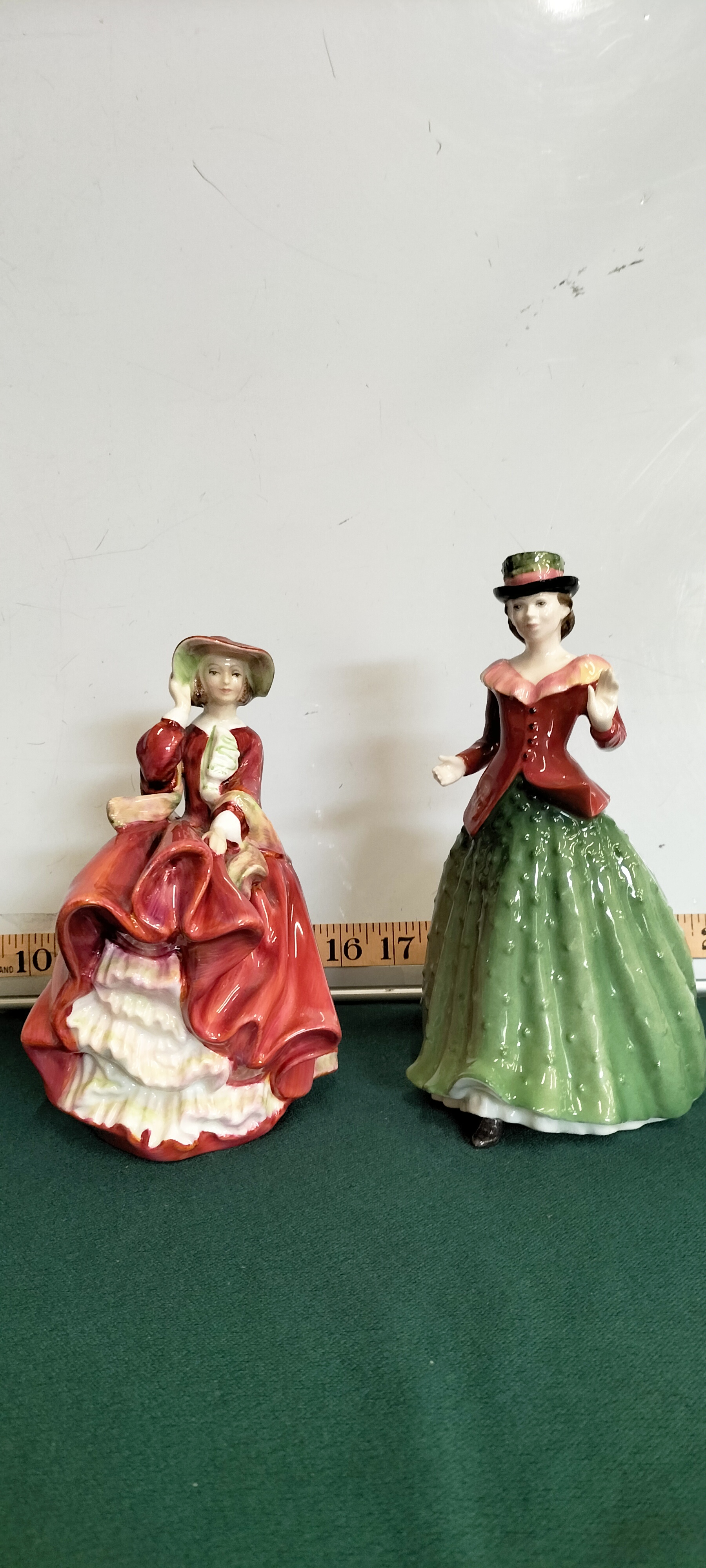 Two Royal Doulton Glazed Porcelain Figurines, Top O' The Hill and Holly