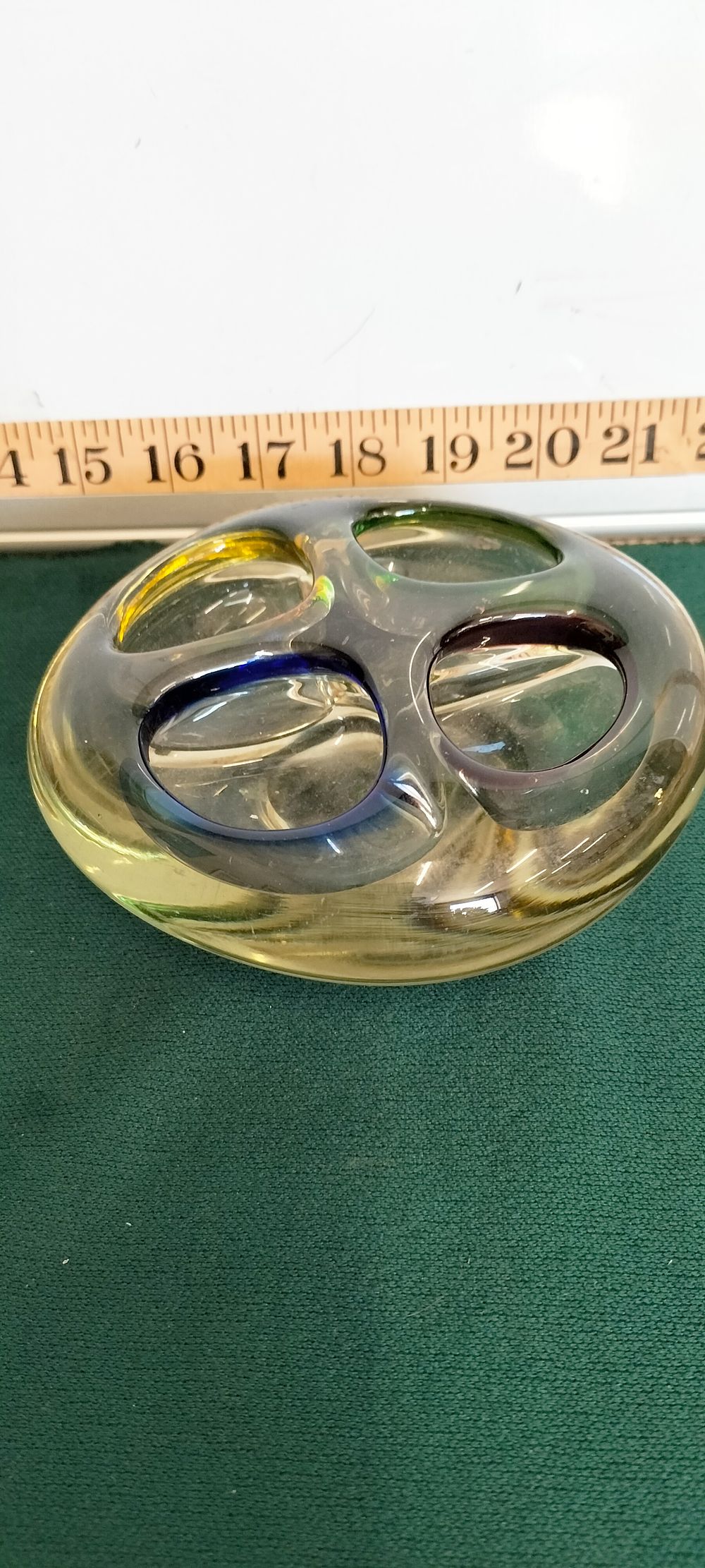 Lot 207 – Mid-Century Murano Style Sommerso Glass Four-Section Bowl
