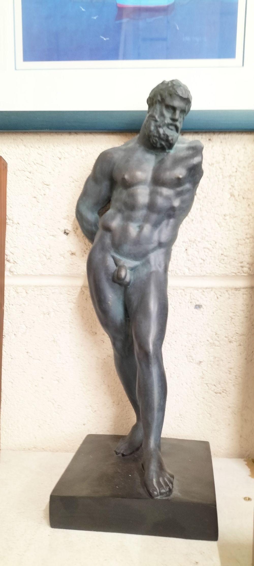 Lot 219 – A Patinated Sculpture of the Farnese Hercules in the Classical Style